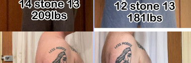 5 feet 5 Male Progress Pics of 28 lbs Weight Loss 209 lbs to 181 lbs