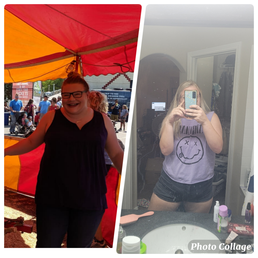 5 foot 4 Female Progress Pics of 76 lbs Fat Loss 261 lbs to 185 lbs