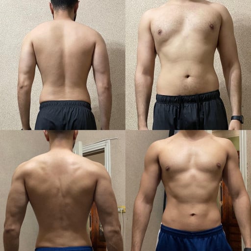 Progress Pics of 19 lbs Weight Loss 6 feet 1 Male 192 lbs to 173 lbs