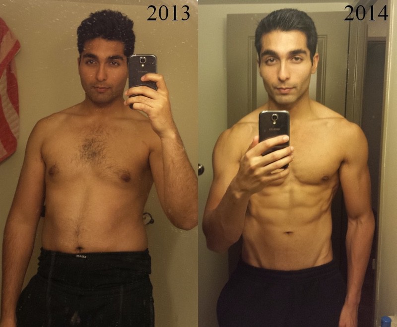 6 feet 2 Male Before and After 60 lbs Fat Loss 240 lbs to 180 lbs. 