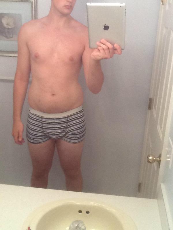 4 Photos of a 227 lbs 6 foot 6 Male Weight Snapshot