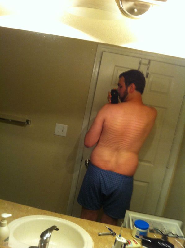 4 Pictures of a 236 lbs 6 feet 5 Male Fitness Inspo