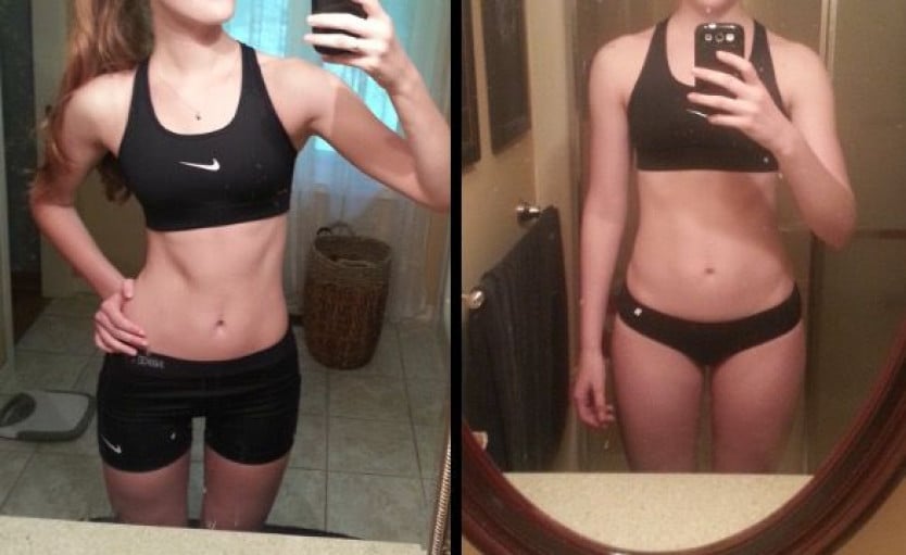 30 lbs Weight Loss 6 foot 1 Female 170 lbs to 140 lbs