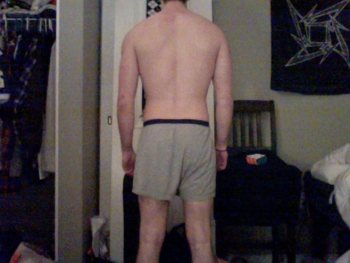 A picture of a 5'11" male showing a snapshot of 162 pounds at a height of 5'11