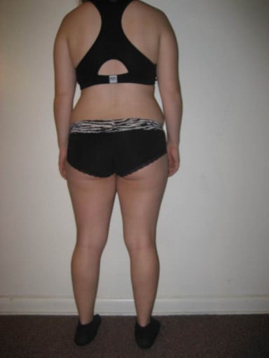 A photo of a 5'1" woman showing a snapshot of 150 pounds at a height of 5'1