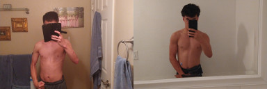 Progress Pics of 35 lbs Muscle Gain 5'8 Male 115 lbs to 150 lbs