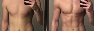 6'3 Male Before and After 29 lbs Fat Loss 204 lbs to 175 lbs