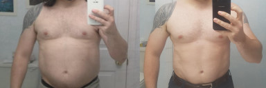 5 feet 6 Male Before and After 16 lbs Weight Loss 207 lbs to 191 lbs