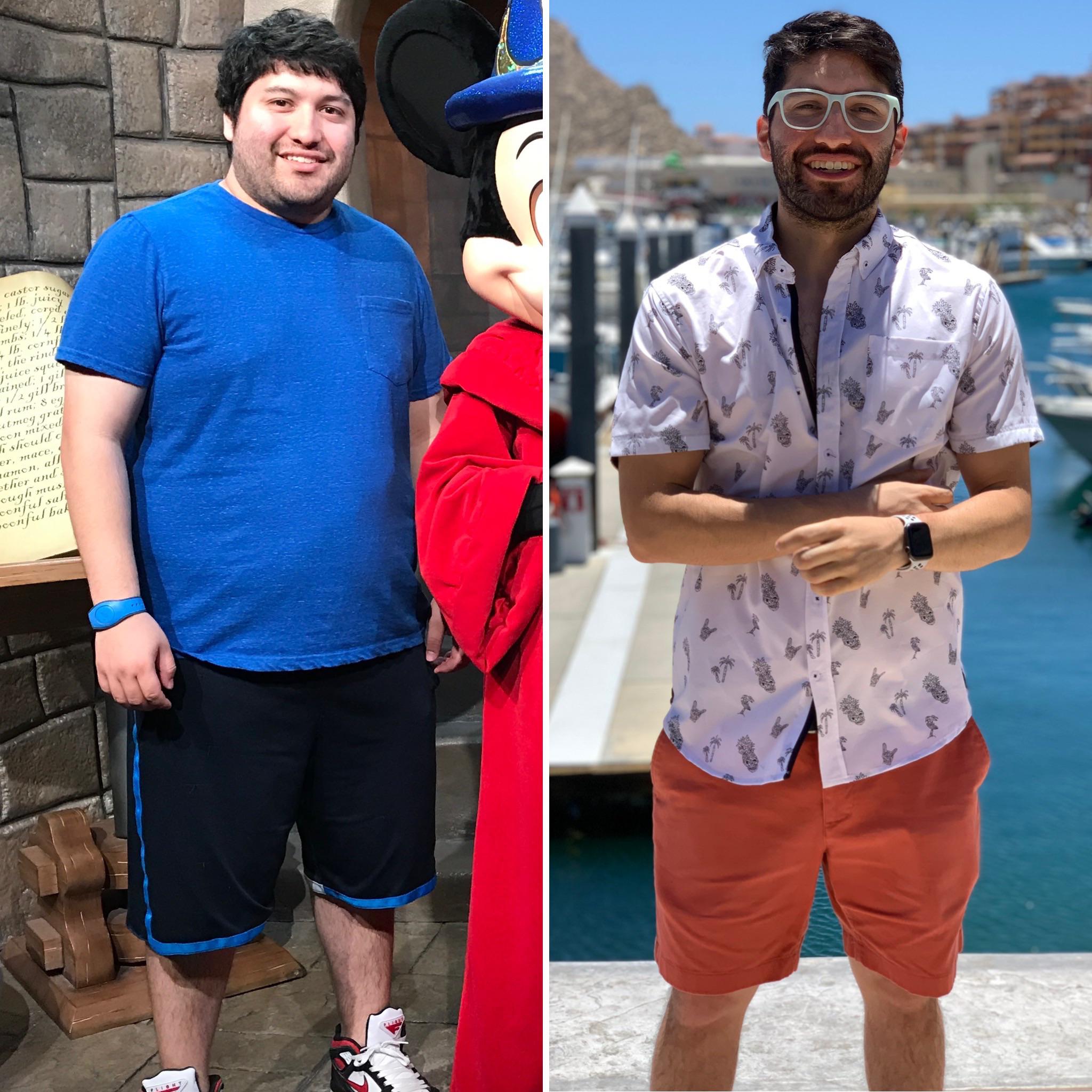 5'5 Male 120 lbs Weight Loss Before and After 265 lbs to 145 lbs