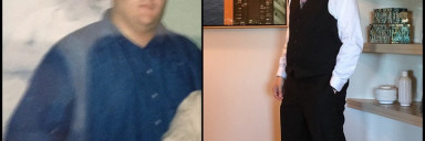 6 foot 4 Male Before and After 172 lbs Fat Loss 410 lbs to 238 lbs