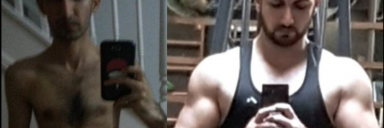 72 lbs Weight Gain Before and After 5 foot 10 Male 108 lbs to 180 lbs