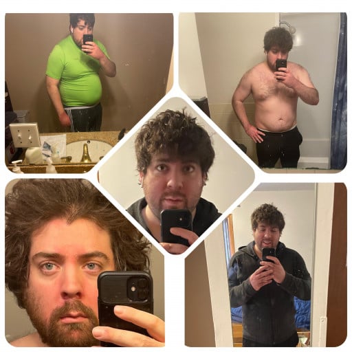 Progress Pics of 35 lbs Fat Loss 5'10 Male 260 lbs to 225 lbs