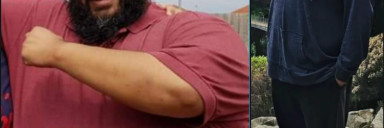 150 lbs Weight Loss Before and After 5'9 Male 460 lbs to 310 lbs