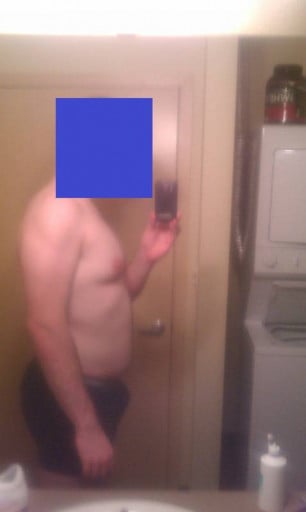 A picture of a 6'4" male showing a snapshot of 249 pounds at a height of 6'4