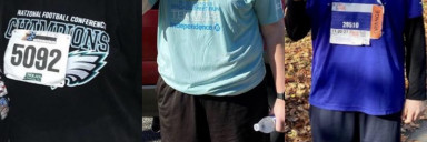 6 foot Male 35 lbs Fat Loss Before and After 300 lbs to 265 lbs