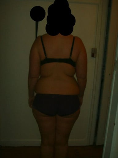 A progress pic of a 5'6" woman showing a snapshot of 193 pounds at a height of 5'6