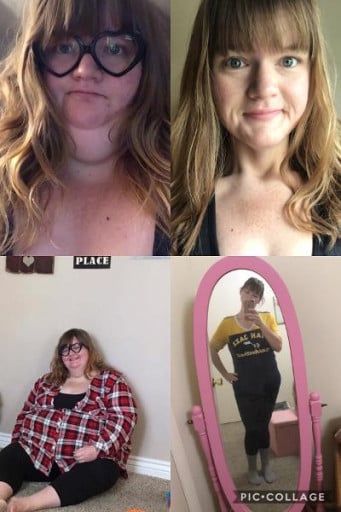 5'6 Female 236 lbs Weight Loss Before and After 425 lbs to 189 lbs