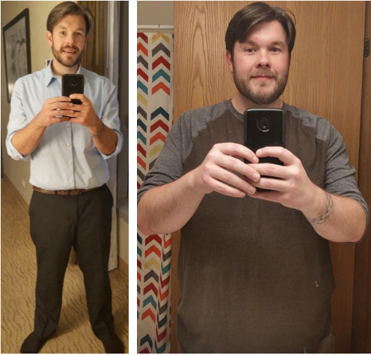 5 foot 11 Male 130 lbs Fat Loss 320 lbs to 190 lbs