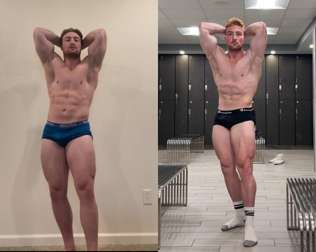 5 foot 10 Male Before and After 15 lbs Fat Loss 213 lbs to 198 lbs