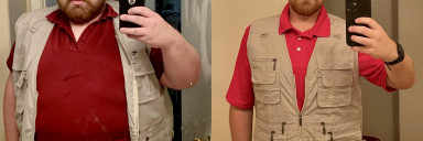 187 lbs Weight Loss Before and After 5 feet 9 Male 395 lbs to 208 lbs