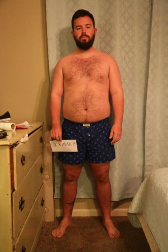 A picture of a 5'10" male showing a snapshot of 217 pounds at a height of 5'10
