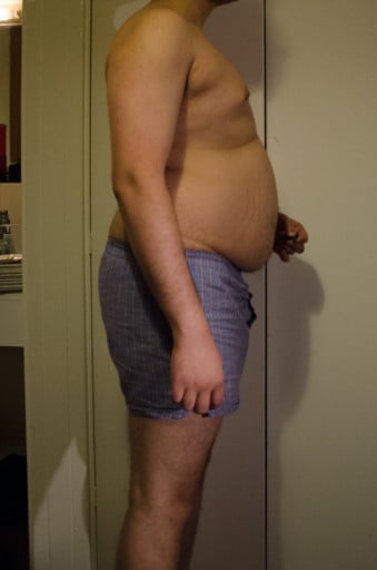 A picture of a 5'8" male showing a snapshot of 192 pounds at a height of 5'8