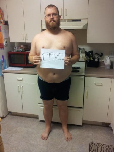 A photo of a 6'0" man showing a snapshot of 319 pounds at a height of 6'0