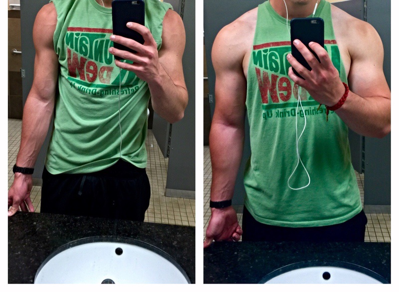 38 lbs Muscle Gain 6 feet 4 Male 185 lbs to 223 lbs