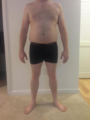 A progress pic of a person at 192 lbs