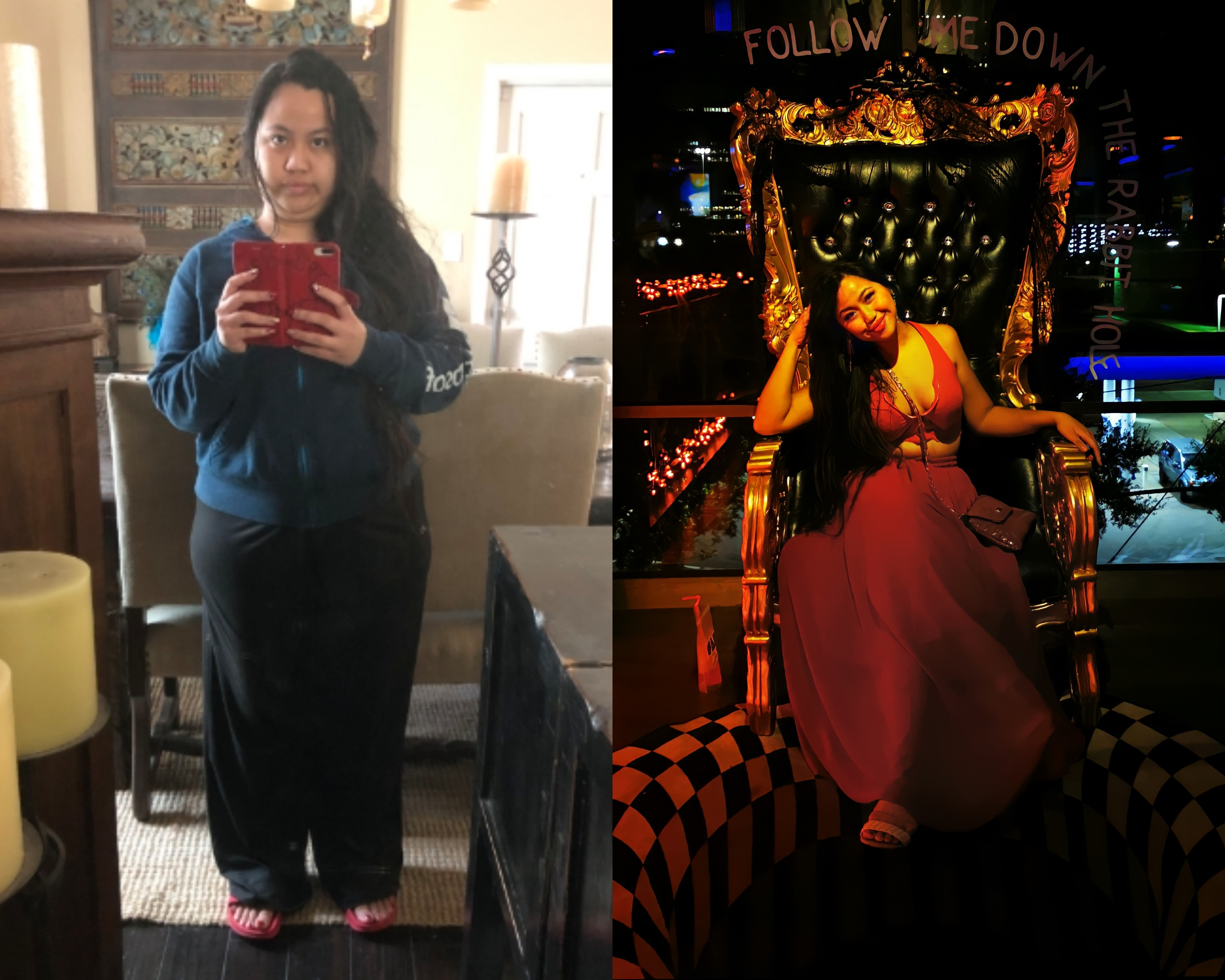 70 lbs Weight Loss Before and After 5 foot 3 Female 200 lbs to 130 lbs