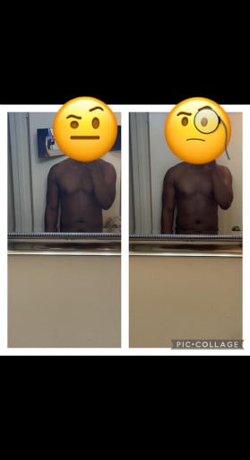 5 feet 10 Male 8 lbs Fat Loss 195 lbs to 187 lbs