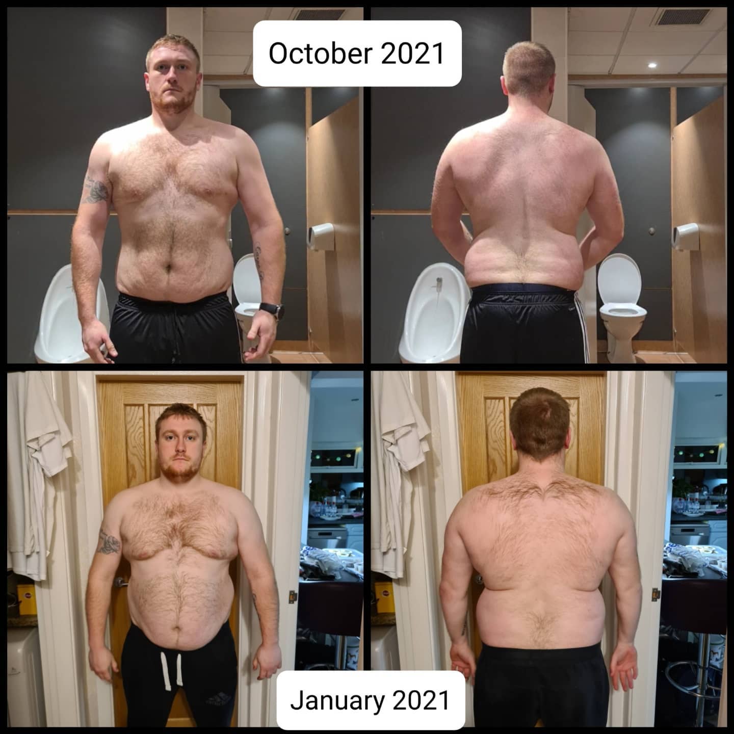 5 foot 10 Male 58 lbs Fat Loss 269 lbs to 211 lbs