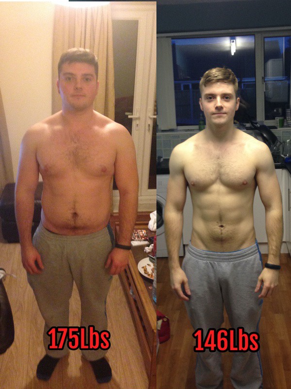 5 foot 6 Male Progress Pics of 29 lbs Weight Loss 175 lbs to 146 lbs