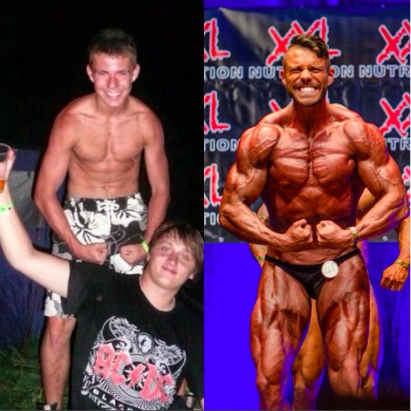 5 foot 11 Male 55 lbs Weight Gain Before and After 132 lbs to 187 lbs