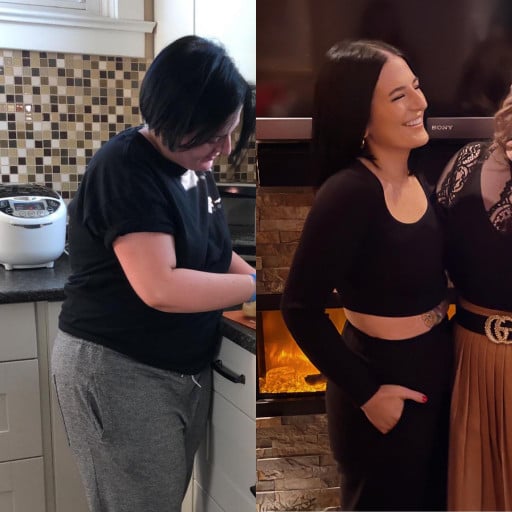 63 lbs Weight Loss Before and After 5 feet 1 Female 200 lbs to 137 lbs