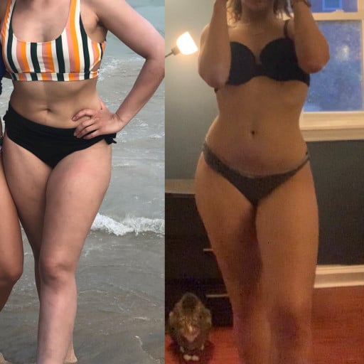 Progress Pics of 10 lbs Weight Loss 5'4 Female 149 lbs to 139 lbs