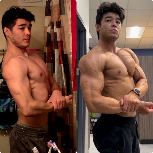 5 foot 10 Male 26 lbs Weight Gain 160 lbs to 186 lbs