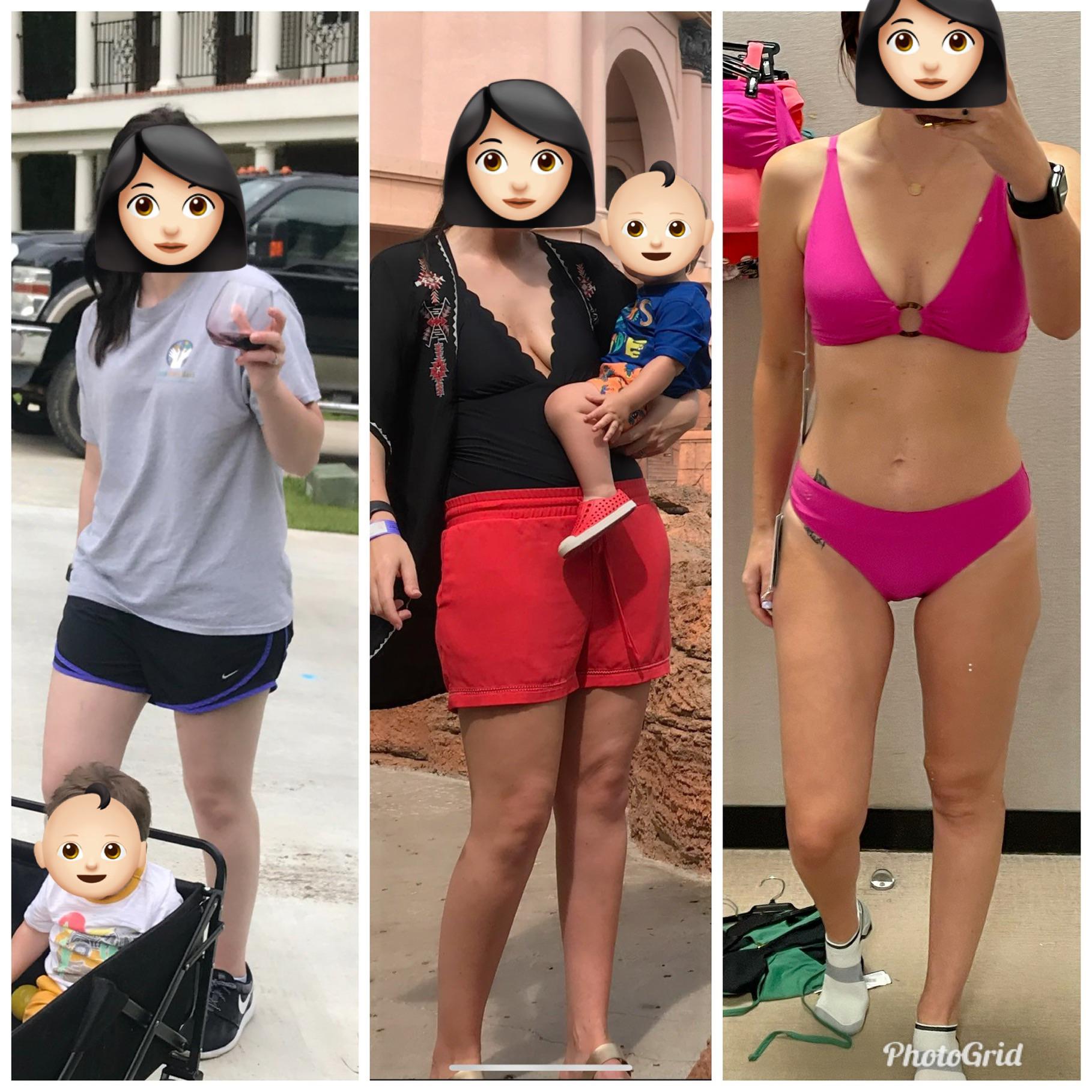 Progress Pics of 20 lbs Weight Loss 5 feet 9 Female 157 lbs to 137 lbs