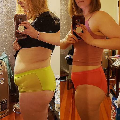 30 lbs Weight Loss Before and After 5 feet 6 Female 185 lbs to 155 lbs